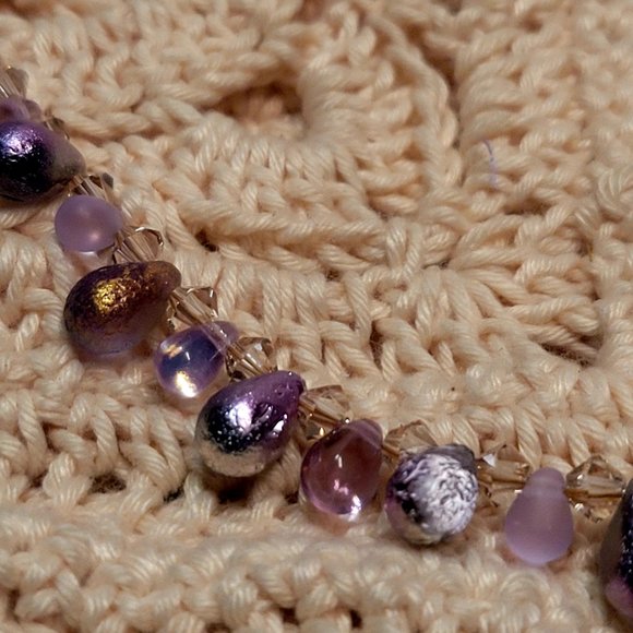 Bridgerton  Purple Choker Handmade - Picture 6 of 10